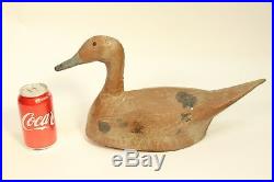 Vintage Antique Rare Baker Tin Metal Hand Painted Duck Decoy Sculpture Figurine