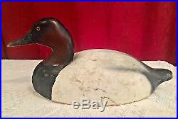 Vintage Antique Wooden Duck Decoy Canvasback Saybrook Wildfowler Company 1950's