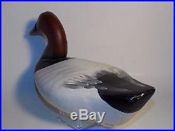 Vintage BRANDED Canvasback Duck Decoy PAIR Heinefield JOINER