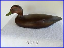 Vintage Black Duck By Maynard Caine Signed, Gananogue Ontario
