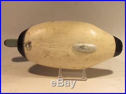 Vintage Blue Bill Drake Duck Decoy by Jim Currier O. P. Ca. 1940's
