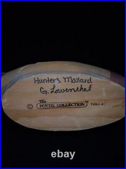 Vintage Boyds Collection Hunters Mallard Decoy Duck SIGNED