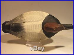 Vintage Canvasback Drake Duck Decoy by Henry Lockard ca. 1920's Gibson paint