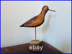 Vintage Carved Wood Shore Bird Decoy / Figure Primitive Folk Art