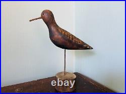 Vintage Carved Wood Shore Bird Decoy / Figure Primitive Folk Art