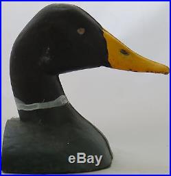 Vintage Cast Iron Mallard Duck Bookend Decoy Door Stop Chesapeake Bay Jobes