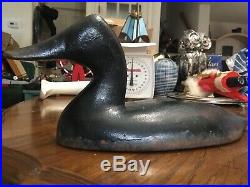 Vintage Cast Iron Sink Box Canvasback Duck Decoy Decorative 14 Pounds