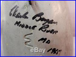 Vintage Charlie Bryan Canvasback Decoy Orig Paint Signed 1965 Middle River MD