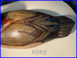 Vintage Collectible Mallard Decoy Duck Hand Carved 1970s Temecula Stamped 15