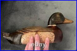 Vintage Collectible Mallard Decoy Duck Hand Carved 1970s Temecula Stamped 15