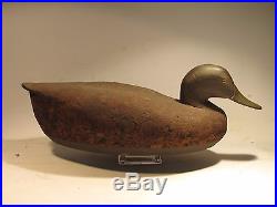 Vintage Cork Black Duck Decoy by Madison Mitchell O. P. S&D 1962