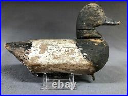 Vintage Currituck Or Back Bay Decoy, Very Old Well Used Authentic Gunner