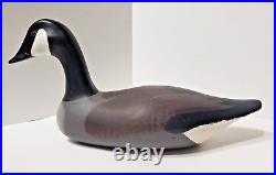 Vintage Dan Carson Hand Carved Canada Goose Decoy Signed 1987 Havre de Grace Md