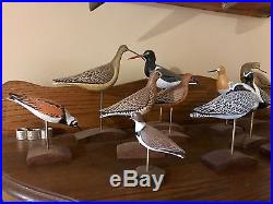 Vintage Dave Rhodes Minature Rare Shore Birds Collection 16 Birds Absecon Nj