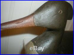 Vintage Decoy Rhodes Truex Merganser Duck Pair Circa 1925
