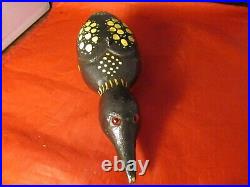 Vintage Dfd Perkins Duluth Fish Decoy Wood Duck Loon Glass Eyes Handcrafted