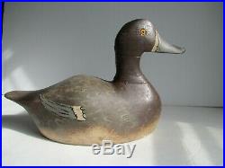 Vintage Duck Decoy Bluebill Hen By Gust Nelow 1874-1961 Wisconsin