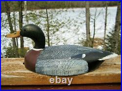 Vintage Duck Decoy By Tom Martindale Mallard Drake