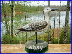 Vintage Duck Decoy Shorebird On Stand By Tom Martindale Wolfe Island Ontario