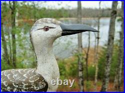 Vintage Duck Decoy Shorebird On Stand By Tom Martindale Wolfe Island Ontario