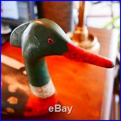 Vintage Duck Decoys Bob Biddle, Red Breasted Merganser Wood