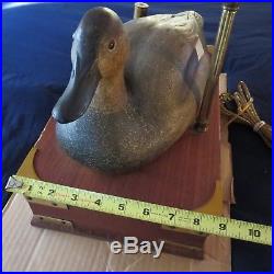 Vintage Duck Hunting Decoy Lamp Storage Compartment Box