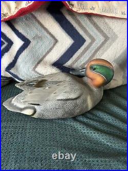 Vintage Ducks Unlimited Greenwing Teal Decoy! Medallion