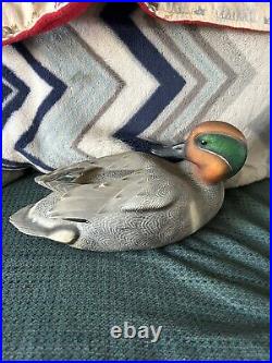 Vintage Ducks Unlimited Greenwing Teal Decoy! Medallion