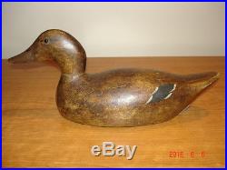 Vintage Evans Standard Hollow Mallard Hen Wisconsin Duck Decoy