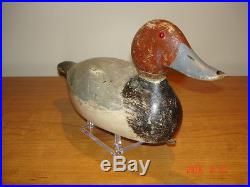 Vintage Evans Standard Solid Redhead Drake Wisconsin Duck Decoy