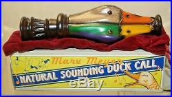 Vintage HANDMADE Marv Meyer Mallard Duck Call Bird Game Duck Hunting Decoy 1