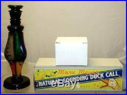 Vintage HANDMADE Marv Meyer Mallard Duck Call Bird Game Duck Hunting Decoy 3