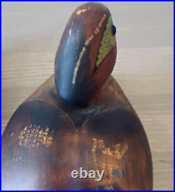 Vintage Hand Carved American Drake Wigeon Duck Decoy 10.5L