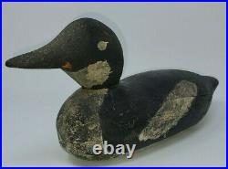 Vintage Hand Carved & Painted Wooden Duck Decoy Antique Wood Duck Swivel Head