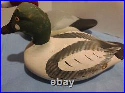 Vintage Hand Carved Wood Duck Decoys, Lot of 3