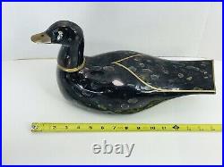 Vintage Hand Made Duck 16 DECOY SCULPTURE ART, Brass