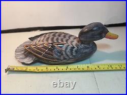 Vintage Hand Painted Wooden Duck Decoy