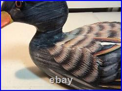 Vintage Hand Painted Wooden Duck Decoy