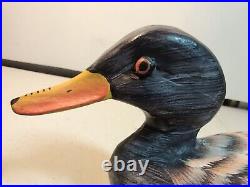 Vintage Hand Painted Wooden Duck Decoy