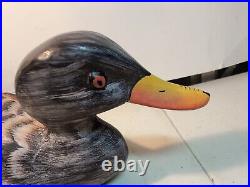 Vintage Hand Painted Wooden Duck Decoy