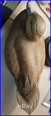Vintage Hen Female American Wigeon Decoys carved by Mike Smyser 1997