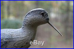 Vintage Herter's Shorebird Shore Bird Decoy, Original Paint, Original Stand