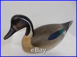 Vintage Hollow Carved. Pintail Drake Wood Duck Decoy By Ken Kirby 2010