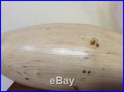 Vintage Hornick Bros Wood Carved SWAN Decoy Signed HUGE Life Size 32