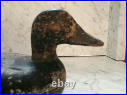 Vintage Illinois River Hollow Carved Working Decoy. In The Style Of Fred Allen