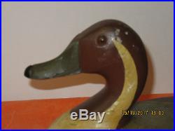 Vintage Illinois River Junker Family Pekin Illinois Pintail Drake Duck Decoy