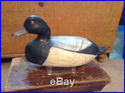 Vintage Ira Hudson Bluebill Duck Decoy Chincoteague, VA ca 1930s