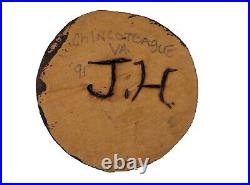 Vintage Johnny Hill (Signed J. H.) Shorebird'91 Chincoteague, VA Restored Bill