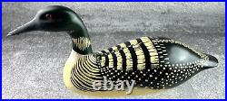 Vintage Kevin J Kerrigan Carved & Painted Duck Loon Decoy Signed Numbered #88