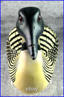 Vintage Kevin J Kerrigan Carved & Painted Duck Loon Decoy Signed Numbered #88